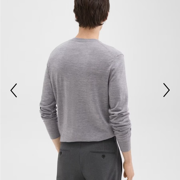 Theory - Wool Crewneck - XL - Grey - Picture 2 of 4